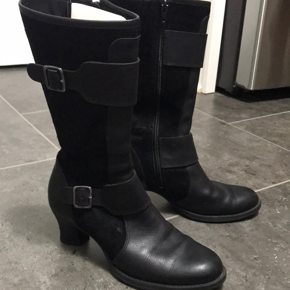 Nurture Salem Midi Boot Size 8 Black